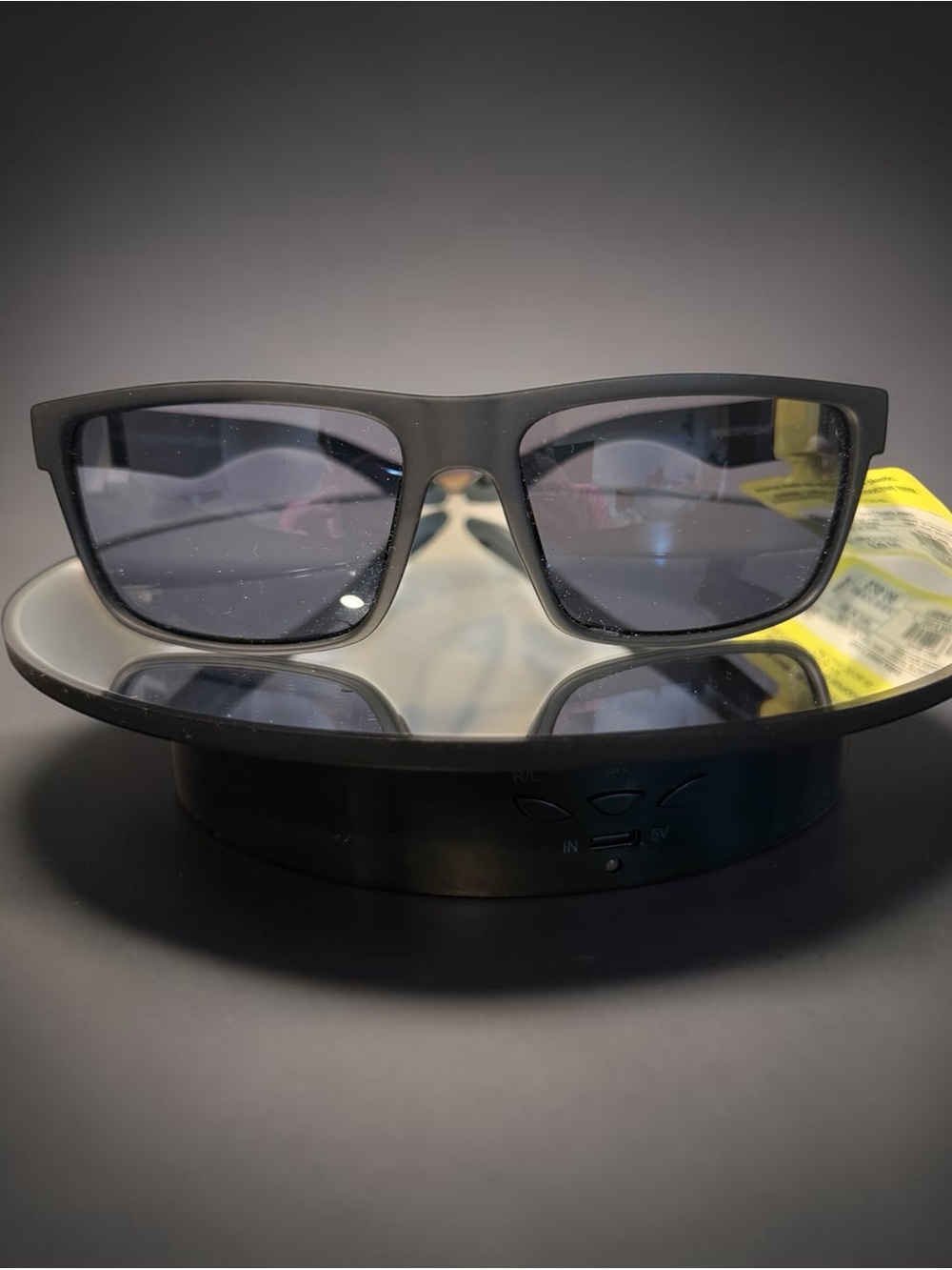 all in motion Matte Black Frame Sunglasses with Dark Smoke Lenses